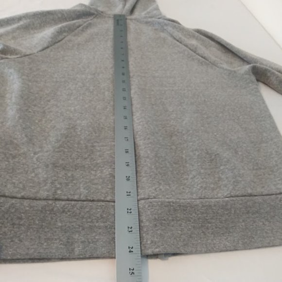 Time And Tru women's L (12-14) gray hooded sweater - Picture 9 of 13